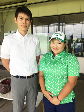 鈴木麻綾選手と記念撮影