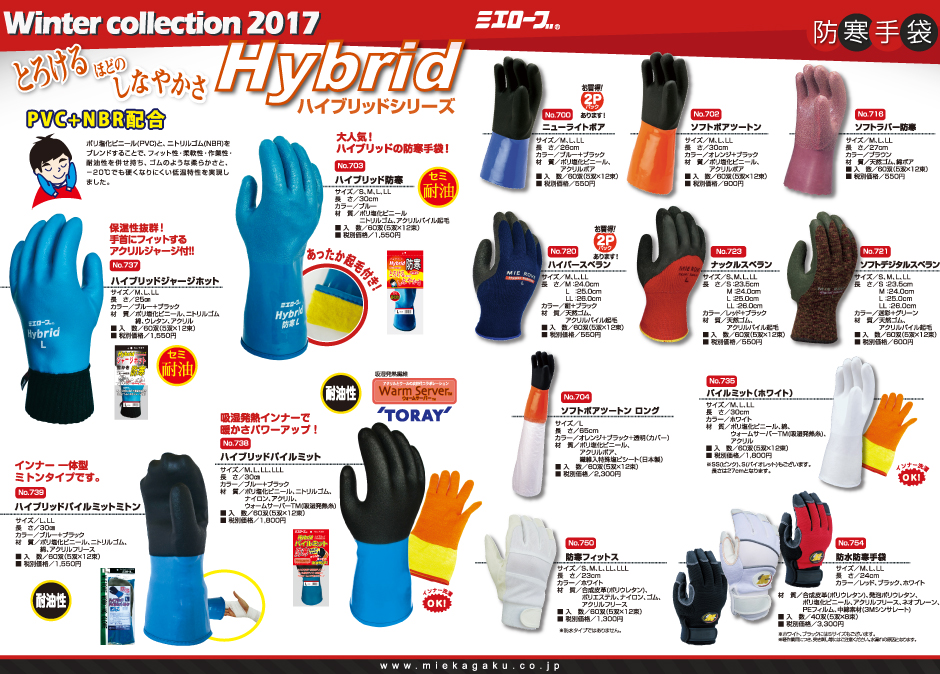ミエローブ防寒手袋